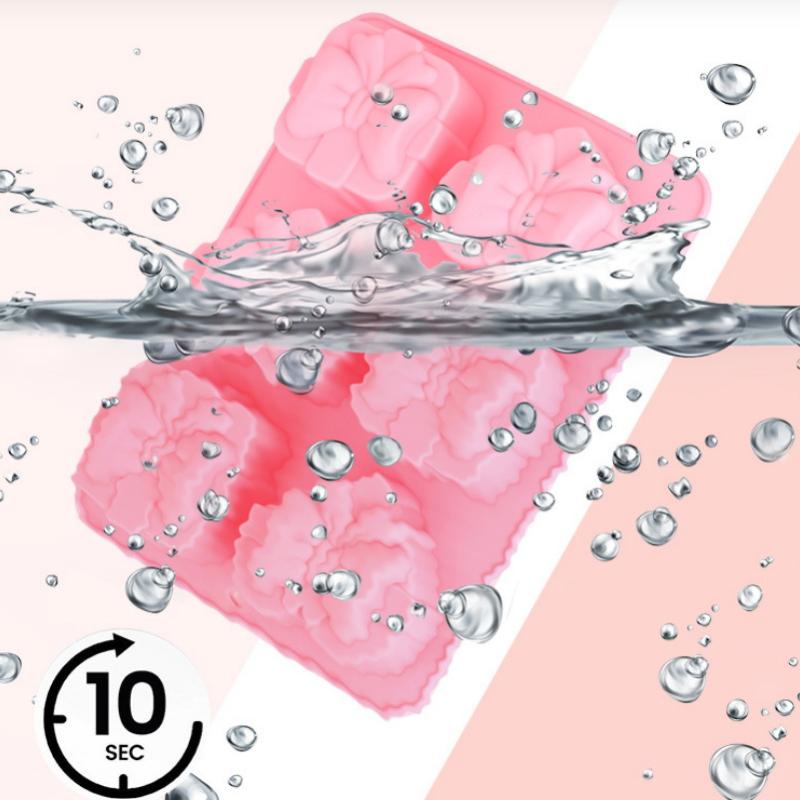 

6 Holes Silicone Molds Rectangle Heart Shape Forme Diy Handmade Mould For Cake Cupcake Pudding Candle Soap Making Supplies Tool ONESIZE