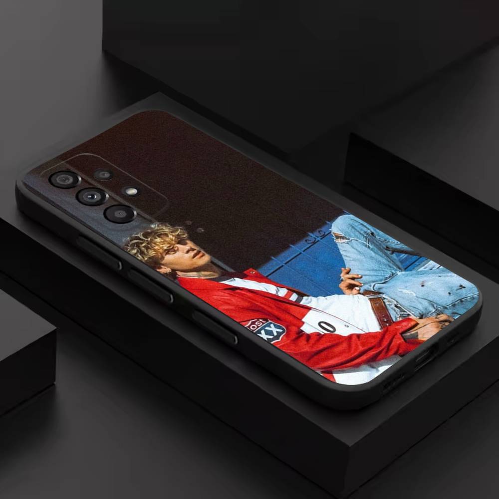 

MGK L-Lost Americana Cool Phone Case For Samsung S 26,25,24,23,22,30,21,10,9,Ultra,Plus,Lite,FE,4,5G Black Soft Case SamsungS25PLUS