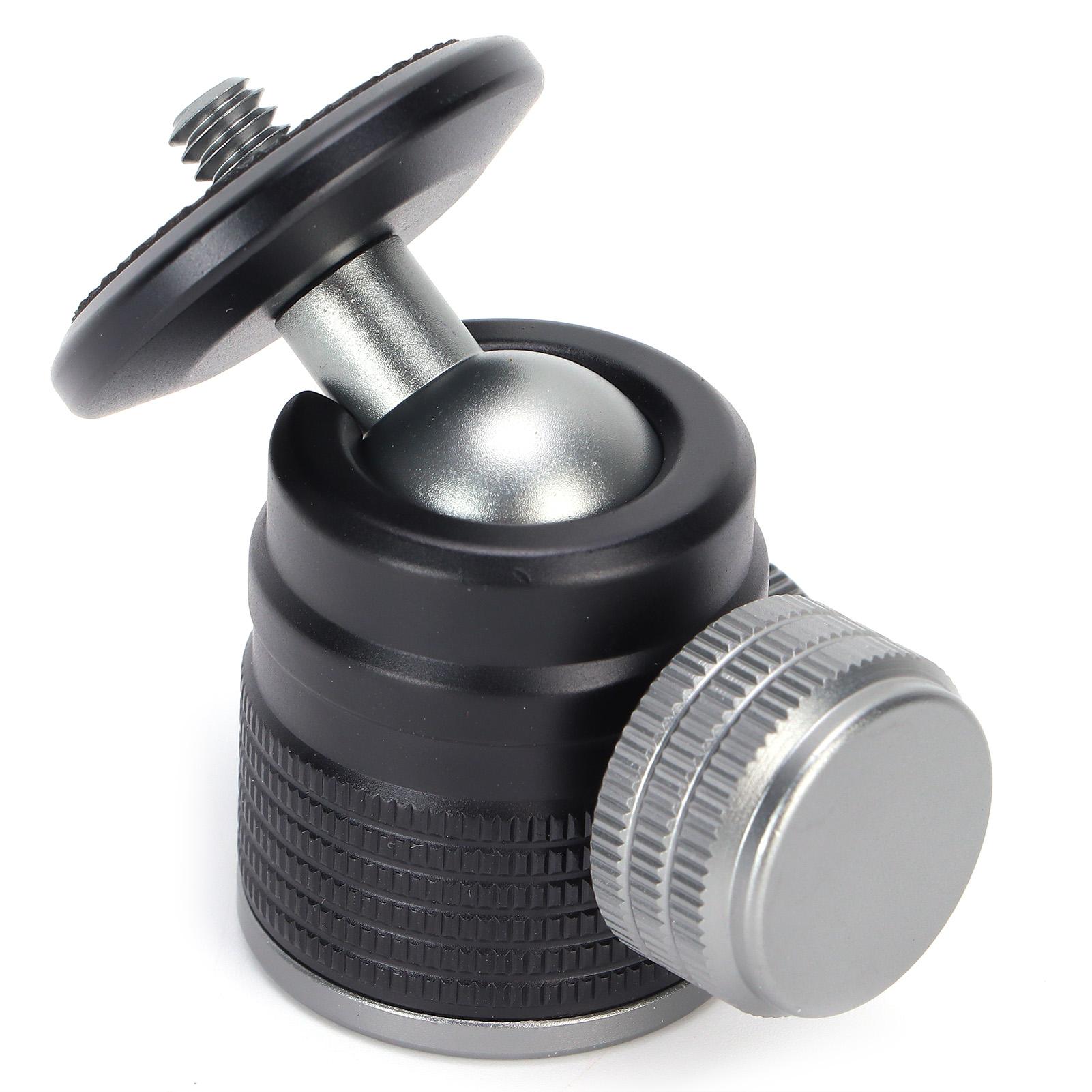 

Адаптер крепления «горячий башмак» с вращающейся на 360 градусов мини-шаровой головкой и резьбой 1/4 дюйма для штатива для зеркальной камеры