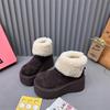 Hair-increasing snow boots Children's year-old piled thickened-soled mango-headed Birkenstock cotton shoes