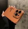 Solid color matte lychee leather pattern is suitable for Apple 17ProMax new crystal mobile phone case iPhone16promax.