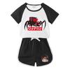 Kids' Summer Color Block Shorts & T-Shirt Set - Boys & Girls Casual Two-Piece Outfit