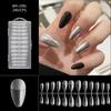 Nail Thin Nail Piece Free Engraving Grinding Trapezoidal Water Drop Almond Scrub Full Paste Half Paste Extension 240 Pieces