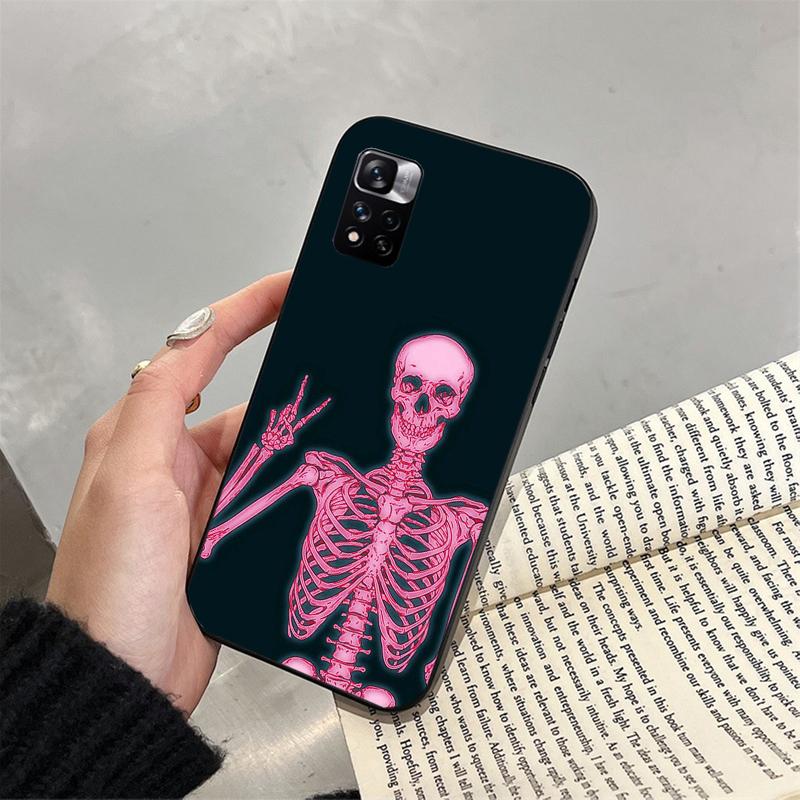Skeleton Art Phone Case For Xiaomi Redmi Note 13 12 Pro 11S 11 10 Pro 10S 12S Redmi 13 14C 10 13C
