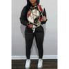 New Autumn And Winter Casual Sportswear Set Hoodie Sweater Set Women'S Chain Printing