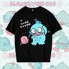 Cute Hangyodon Printed Shortsleeved Tshirt Summer Casual Loose Cotton Tops Womens Cartoon Clothes Tshirt Comfortable