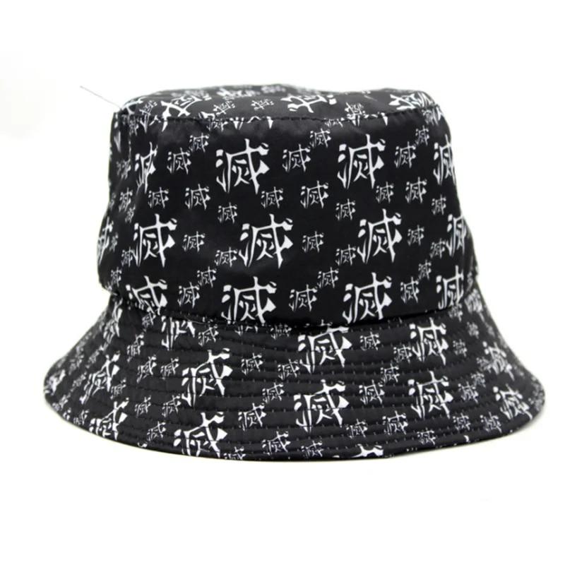 Anime Demon Slayer Cap Cosplay Props Kamado Tanjirou Nezuko Καπέλο εκτύπωσης με κάδο καπέλο Sunhat Γυναικεία Καπέλα Ψαράς Αξεσουάρ Στολή