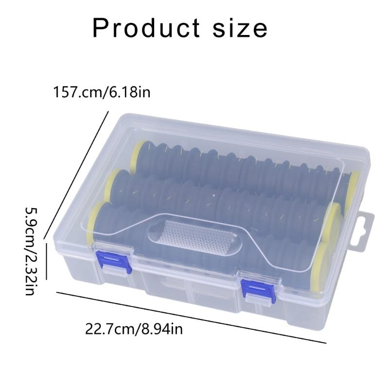 Fishing Line Storage Holder Organizers Fishing Line Spooler Winder, Fishing Line Hook Leader Keeper with Riggings Spools