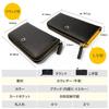 Round Money Luck Feng and Long Wallet Gold Lucky [Saint Homme] Wallet, Black, Shui, Men's Women's (14. [White Snake] Amulet)