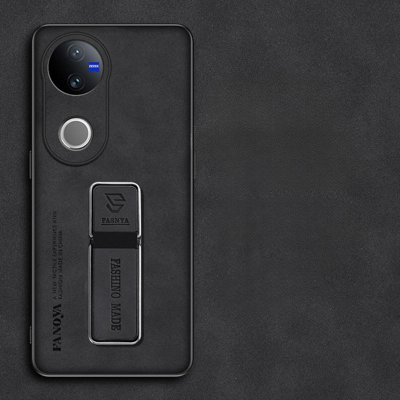 

Для VIVO V50 чехол из овчины для VIVO V50 Lite V 50 V50E Y39 Y29 4G Y19S S20 Pro матовый силиконовый бампер держатель подставки чехол For VIVO V50 lite чёрный