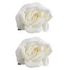 Set Of 2 Decorative Rose Design Curtain Clips Holdbacks Polyester Fabric For Living Room Bedroom Decoration