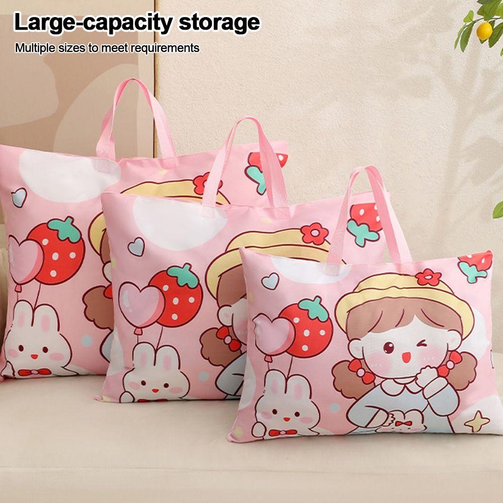 Cartoon Print Kindergarten Quilt Storage Bag Oxford Cloth Lightweight Clothes Packing Bag Foldable Multi-Purpose