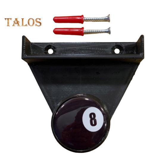 

Держатель для бильярдного треугольника, настенное крепление, держатель для бильярдных мелков, 3D-печатные бильярдные принадлежности, органайзер для клуба, бильярдной, бара чёрный