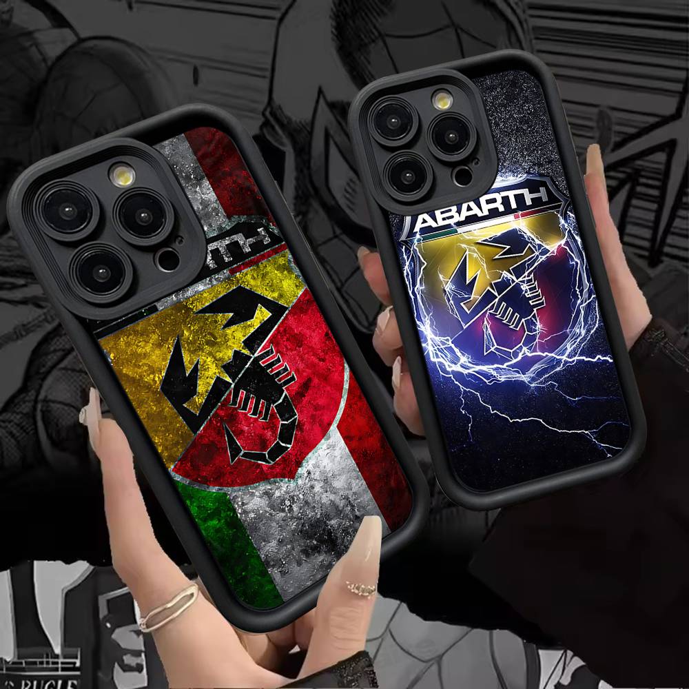 A-AbarthS-S Logo Phone Case For IPhone 17 16 15 14 13 12 11 Pro Max Mini Plus Soft TPU Back Cover