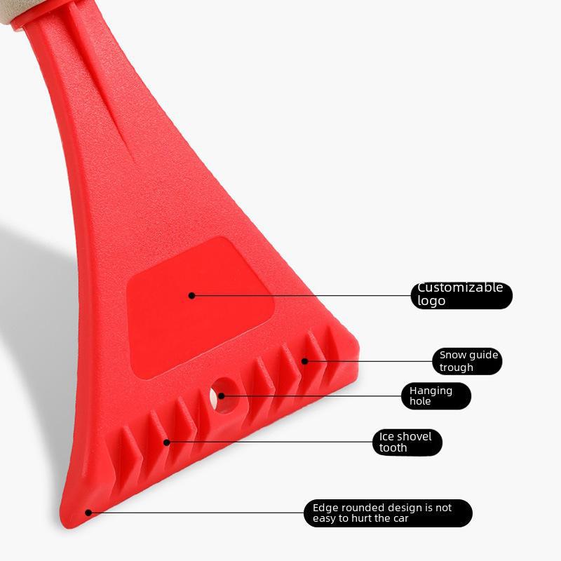 Car Snow Removal Shovel with EVA Sponge Handle: Multi-Function Mini Deicing & Defrosting Tool