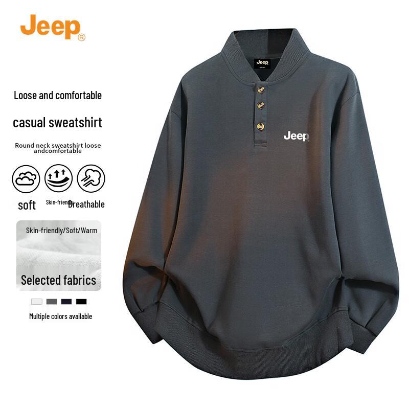 JEEP Men's 2025 Autumn Hooded Pullover Hoodie