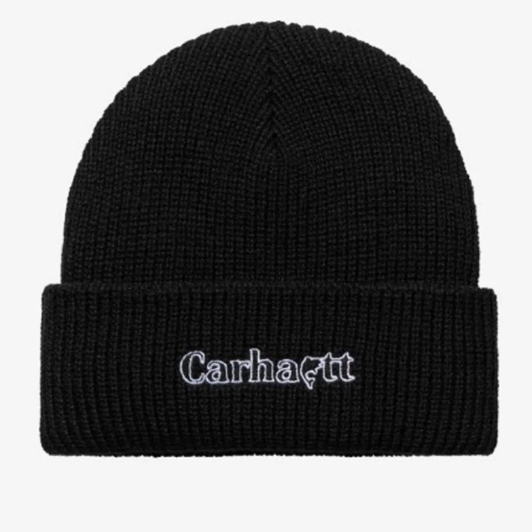 Used Carhartt WIP POND BEANIE Beanie Black Black Knit