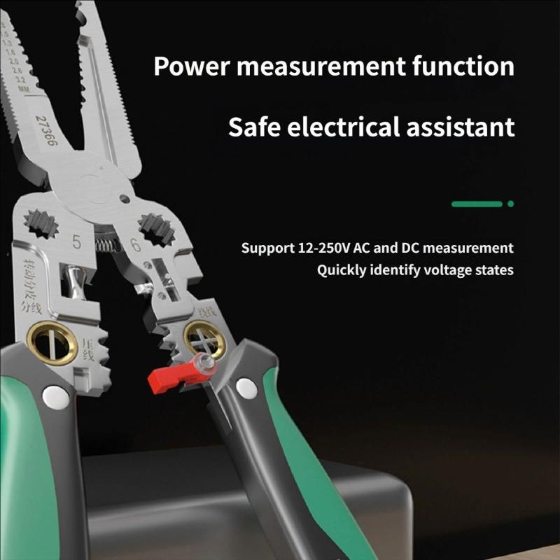 Industrial Steel Wire Stripper & Crimping Tool with Ergonomic Handle Simple To Operate for Precise Wiring Tasks