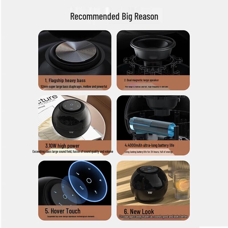 Soyee S65 Mini Portable Bluetooth Speaker CN Plug (adapter Included)