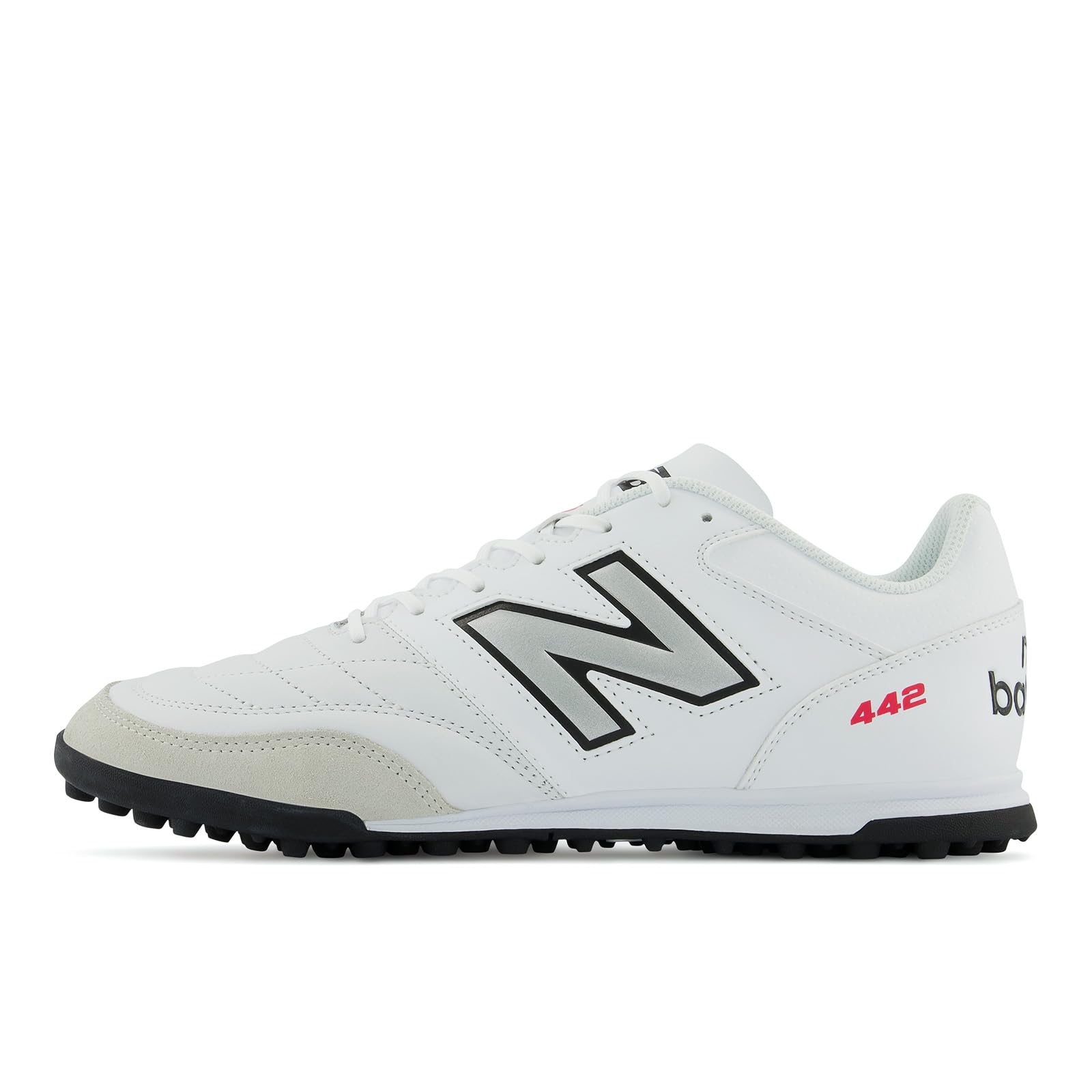 

New Balance 442 TEAM Soccer Training Full Grain White Size 2E Shoes, Leather, (WT2), 28.0 cm,