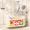 Leak-Proof Manual Press Soap Box Refillable Sponge Holder Kitchen Hand Soap Dispenser  Countertop