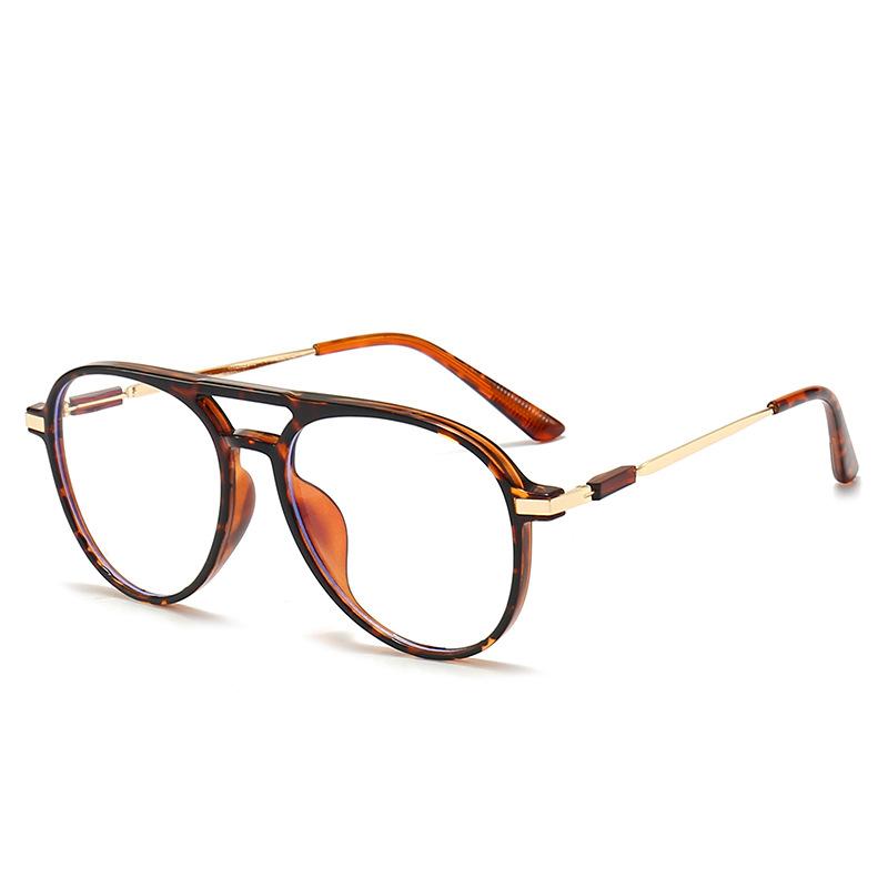Women Retro Anti Blue Light Computer Glasses Designer Vintage Men Half Frames Eyeglasses Trendy Office Accessory