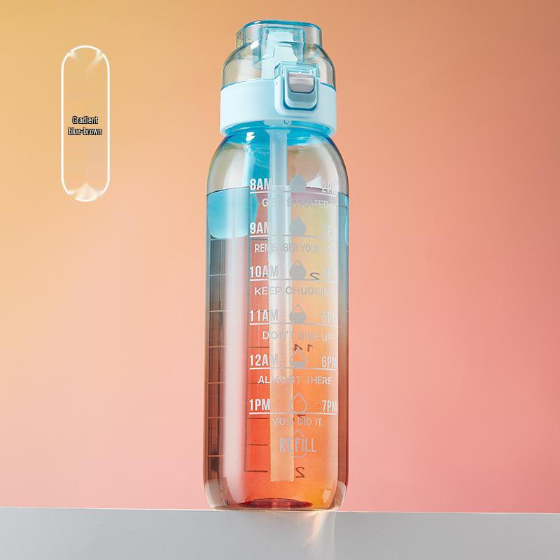 Fruit-Flavored Zero Calorie Water Bottle with Pop-Up Lid and Aroma Ring
