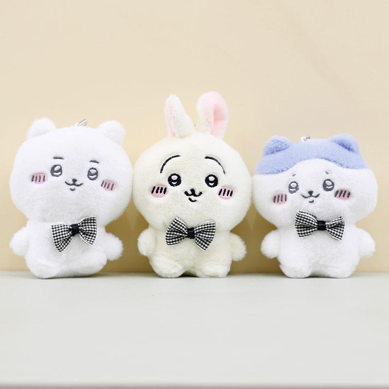 Bunny Plush Fluffy Keychain Perfect Rabbit Accessory With Pp Cotton