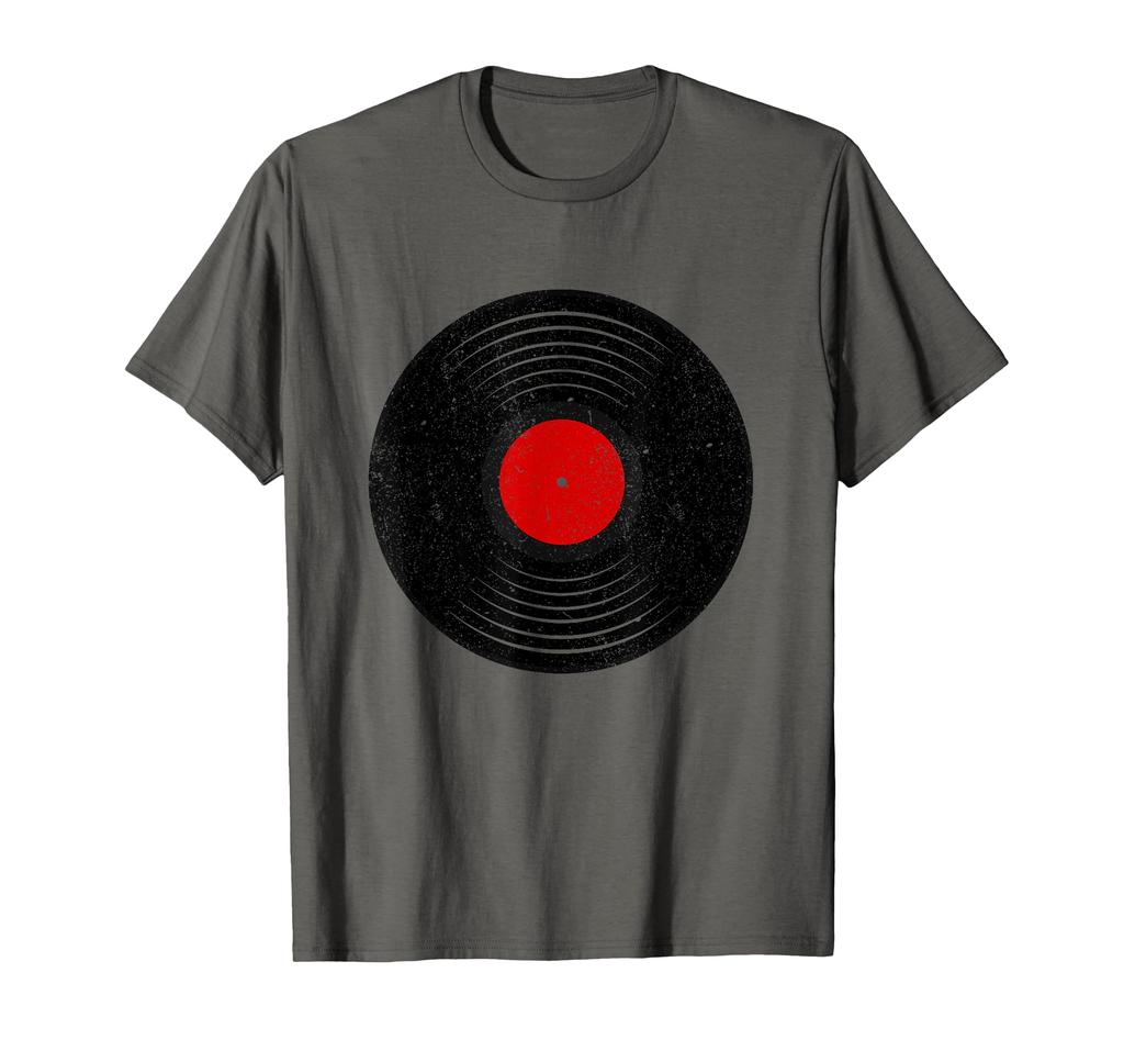 Vintage vinylové gramofonové desky sběratele DJ retro narozeninové tričko