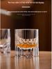 Handcarvat K9-kristallwhiskyglas - Lyxig Edo Kiriko Stjärnburst Design
