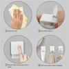 Toothpaste Holder Wall Mounted Self-adhesive Hanging Rack Face Cleanser Storage Rack Organizer Bathroom Accessories