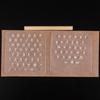 1set DIY Faux Leather Engrave Crafting Set - Transparent Letter Stamps with Wooden Handles and Carving Molds