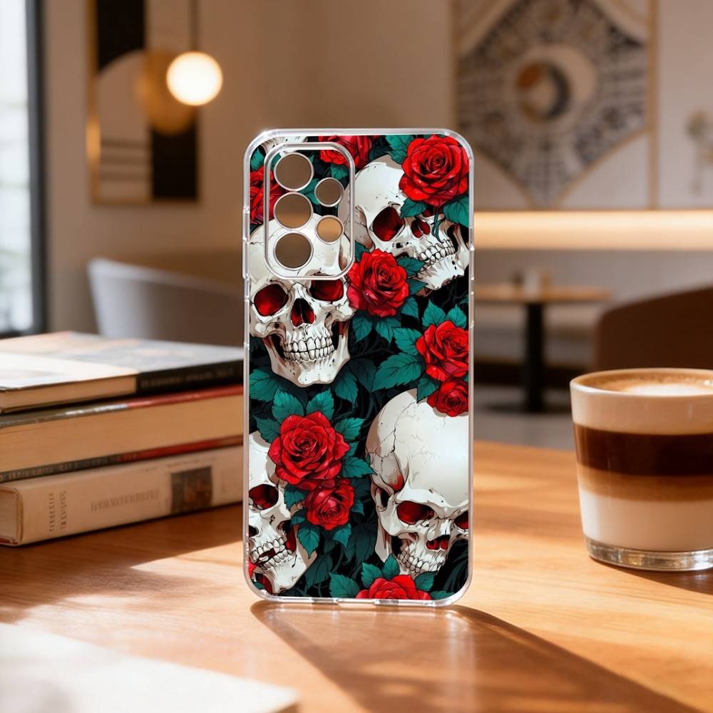M-Mexican Catrina S-Skull  Phone Case For Samsung S25,S24,S21,S22,S23,S30,Ultra,S20,Plus,Fe Transparent Cover Samsung S10