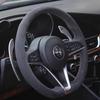 Husa Volan Auto Antiderapanta din Piele intoarsa cu Cusatura Rosie Manuala Pentru Alfa Romeo Stelvio Giulia Piese Auto