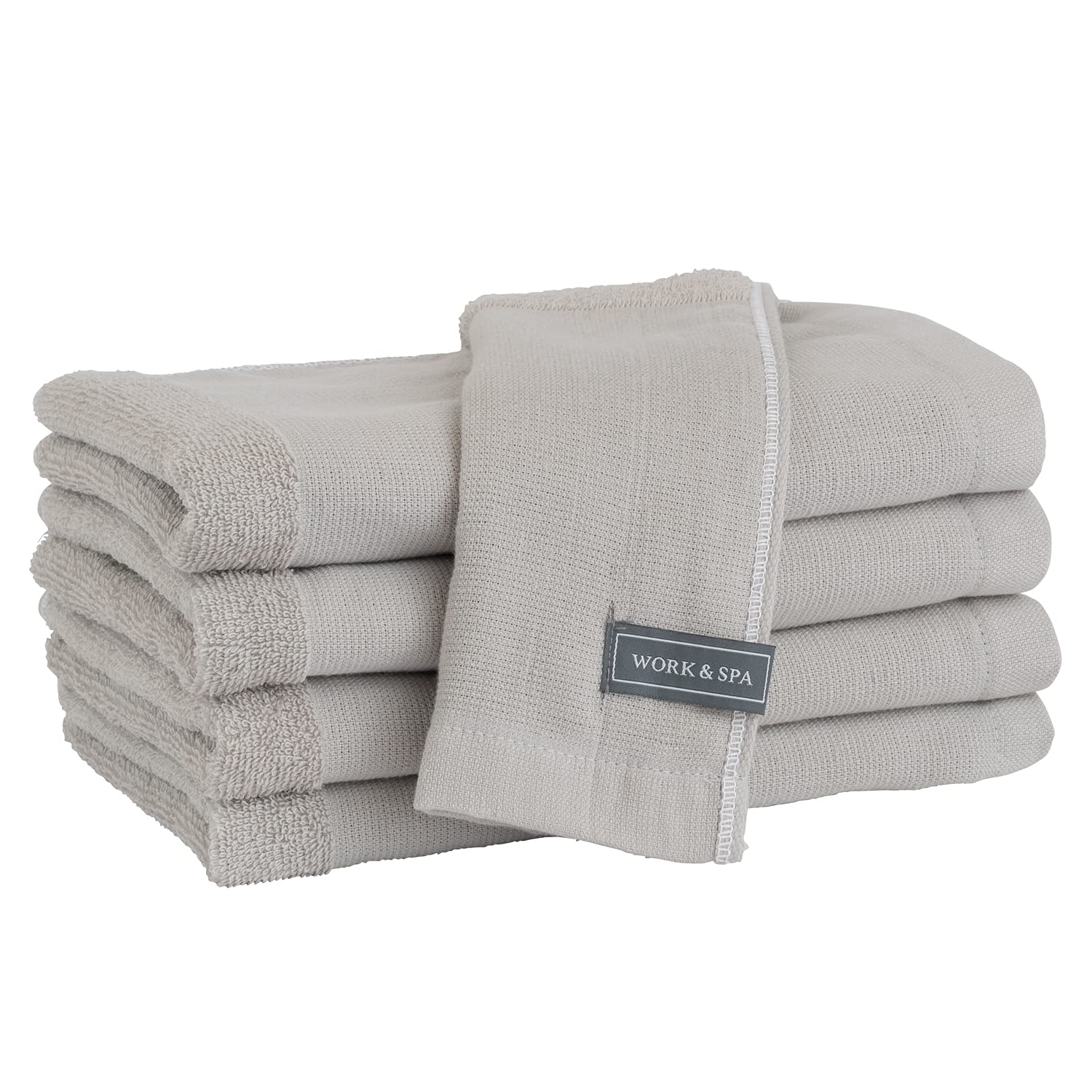 

Towel Laboratory Long Face and Easy to Wrap Around Your Perfect for the and Outdoors in 3 [WORK&SPA] #008 Thin, Lightweight, Towels, Gray, 5-Piece серый