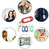 30Pcs Plastic Keychain Key Fobs Luggage Id Label Name Cards Tags with Split Ring for Baggage Key Chains Key Rings.