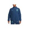 Nike Logo Print Solid Soccer Track Jacket Men Outerwear Blue DX2045-490