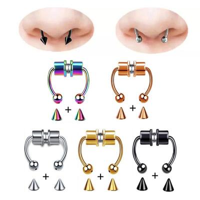Segment falešného přepážkového kroužku Helix Tragus Faux Clicker nepropichující magnetický
