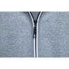 Men's Dark Grey Quarter Zip Polo Shirt Short Sleeve Summer Casual Top