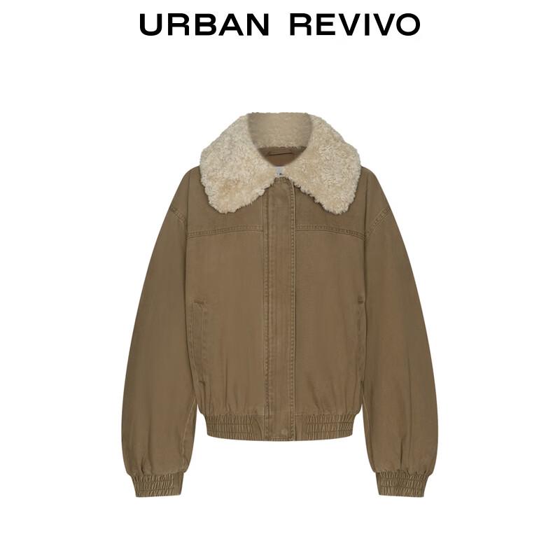 UR Women's Amber Splice Faux Fur Collar Oversized Down Jacket