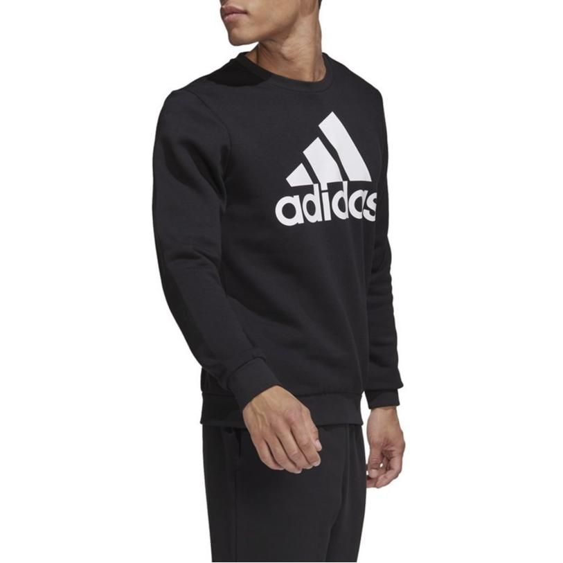 adidas Sweatshirts Men's Black Crew Neck Moderate Regular GK9074
