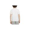 Nike Logo Print Round Neck Pullover Short Sleeve T-Shirt Kids Tops White DQ4251-100