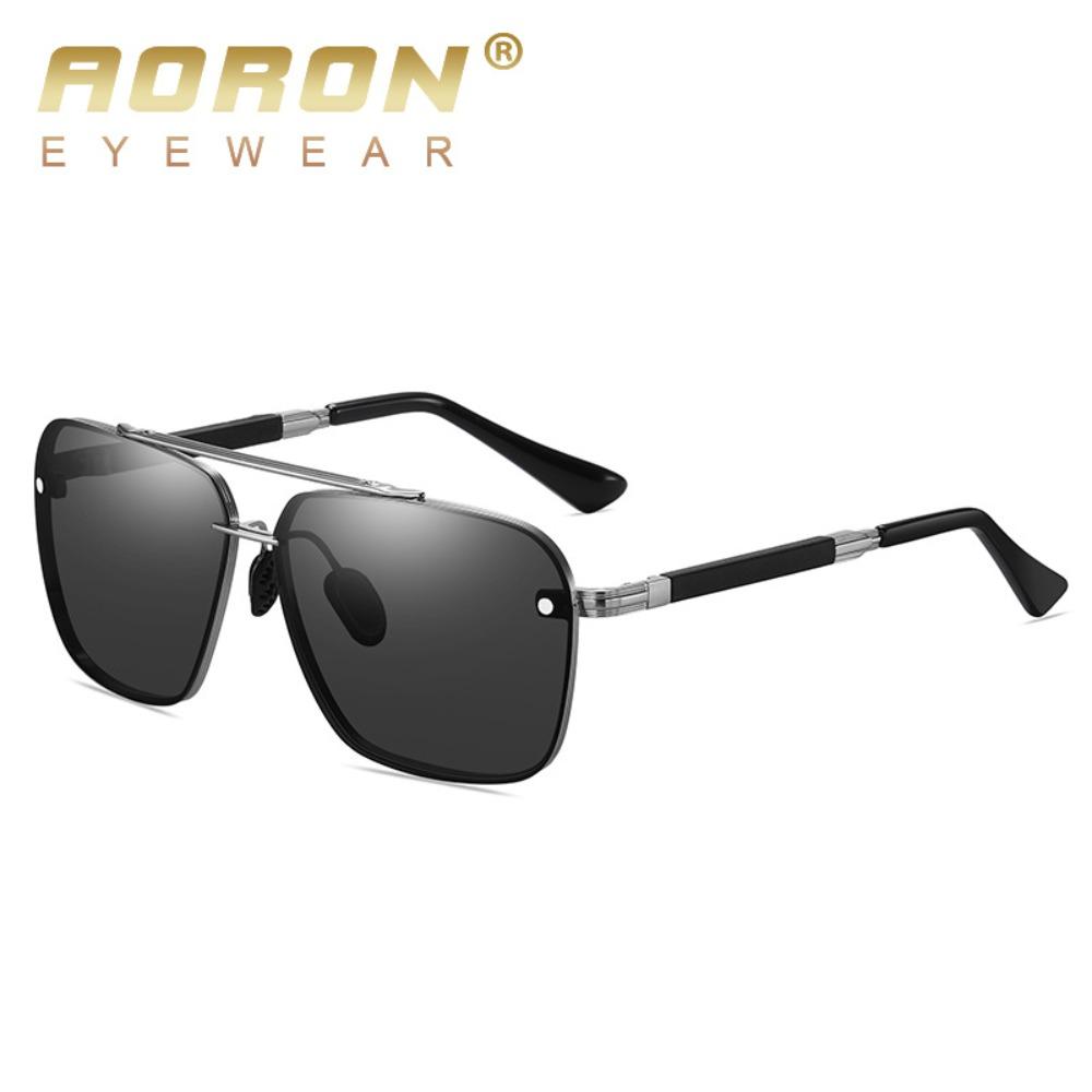 

aoron Magnetic Attraction Replaceable Polarized Sunglasses Men s and Women s Fashion Square Sunglasses Metal Sunshades aoron