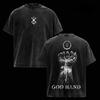 Guts Griffith Gott Hand Druck T-Shirt Anime Berserk Kleidung Herren Damen Baumwolle T-Shirts Retro Gewaschenes T-Shirt Harajuku Freizeit Oberteile
