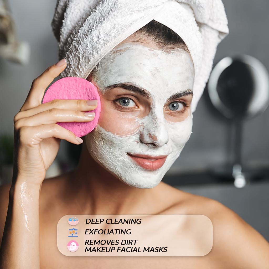 10/30pcs Compressed Facial Sponges SPA Face Cleaning Sponge Makeup Removal Exfoliating Pads for Cosmetologists Skin Massage Tool