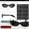  New Cat Eye Sunglasses Women Uv400 Female Green Blue Retro Sun Glasses for Men Decoration Ladies Gift