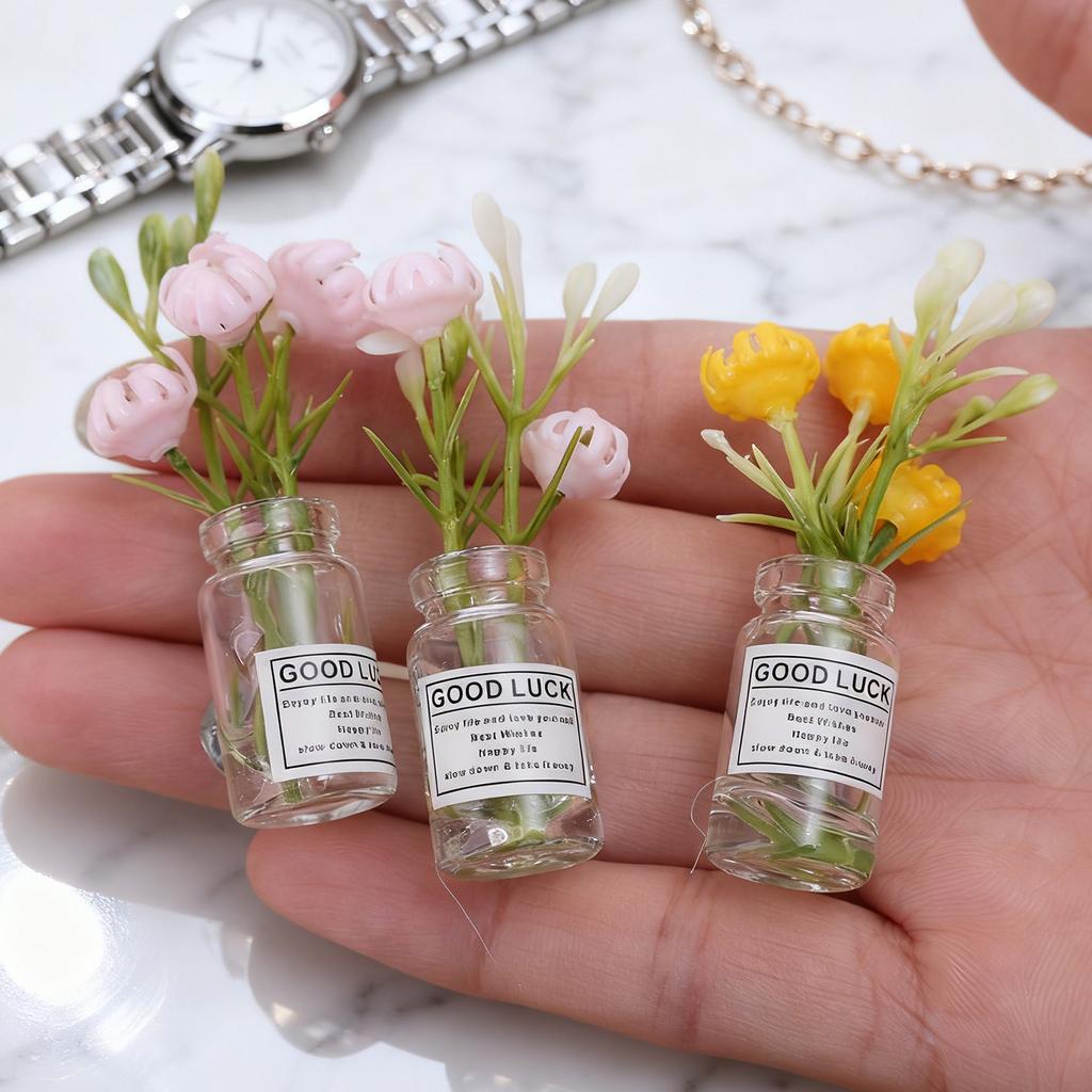 30/1 Stück Mini-Vase Kühlschrankmagnete 3D-Glasvase Magnetische Kühlschrankaufkleber Küchenkühlschrankdekoration Feiertagsgeschenke Zubehör