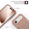 For iPhone Air Case with Card Holder PU Leather + TPU Phone Back Cover