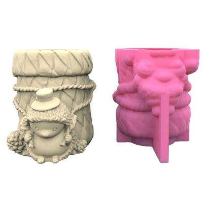 Molde de silicona para bolígrafo, contenedor de cemento, pincel de erizo, soporte de almacenamiento, Moldes de resina epoxi, bricolaje, su propio contenedor de bolígrafo