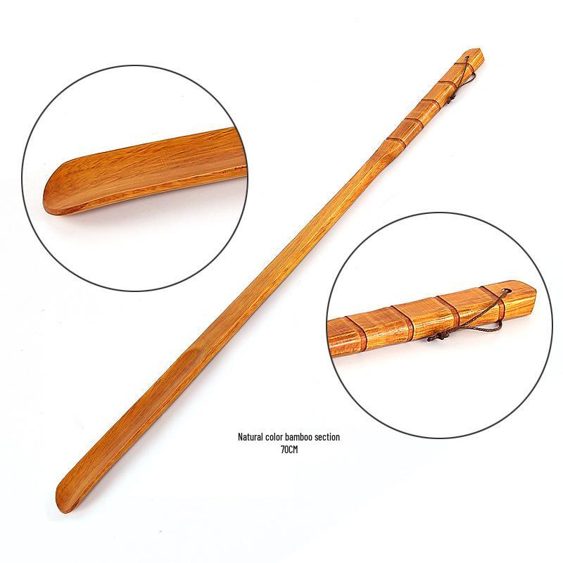 75cm Wooden Shoehorn | Easy Shoe Lifter & Adjustable Handle for Convenient Use